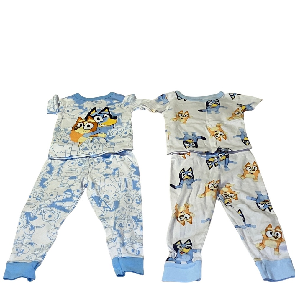 Bluey Pajamas Kids 4T Sleepwear (2)Set Bluey Bingo Cartoon Characters